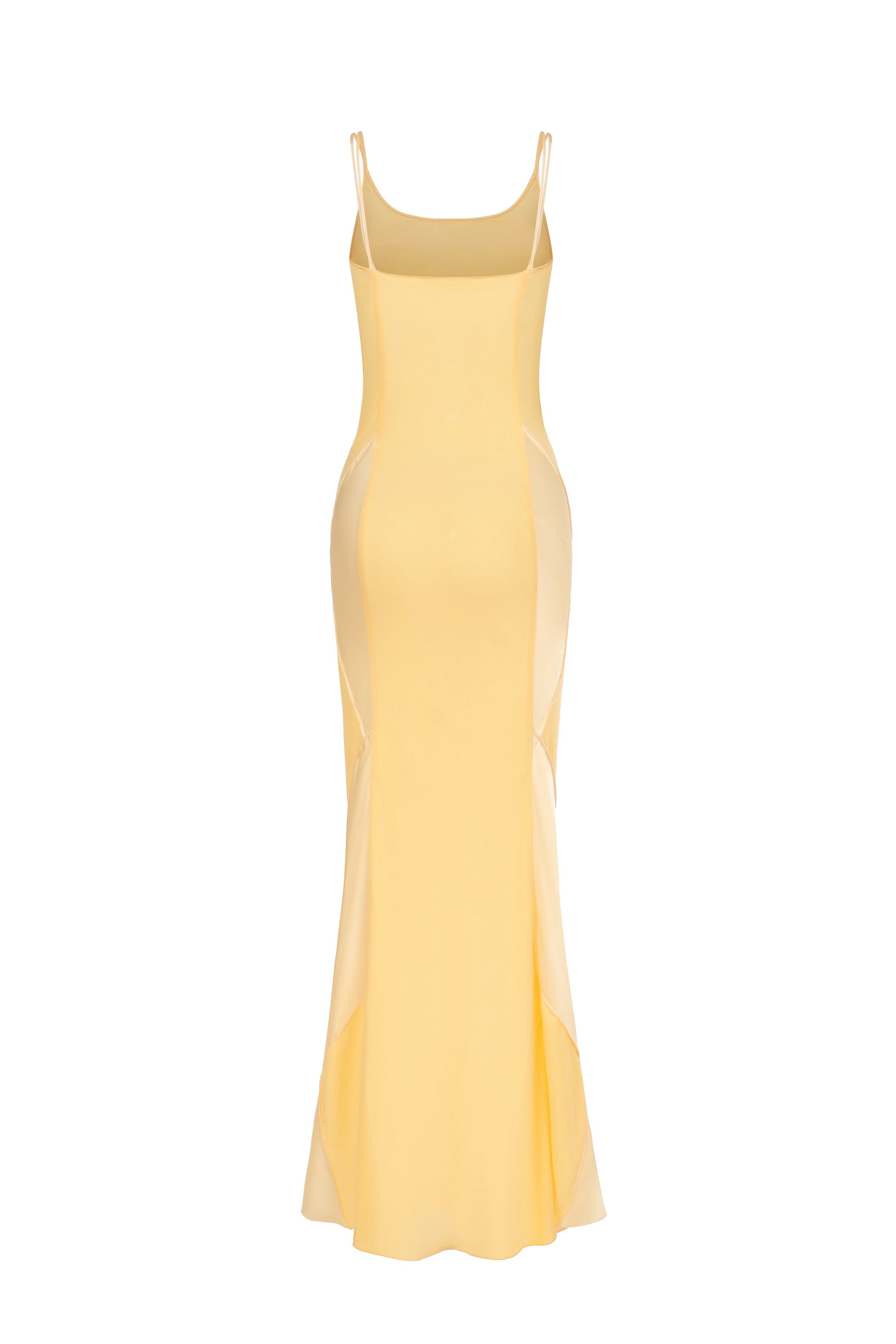Robe patchwork losanges - jaune