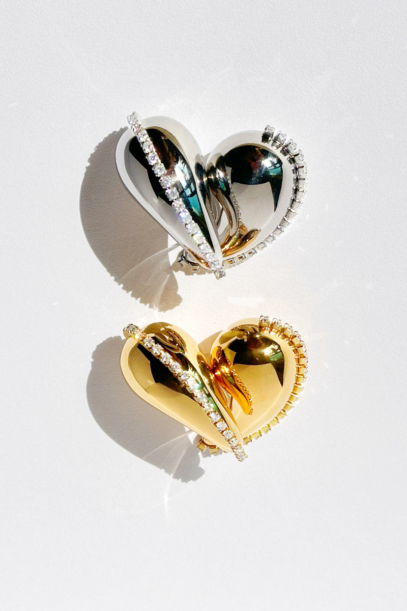  Half-heart earrings