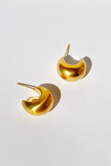  Brushed gold earrings