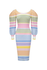 Almost Perfect Knit Dress - Pastel Stripes