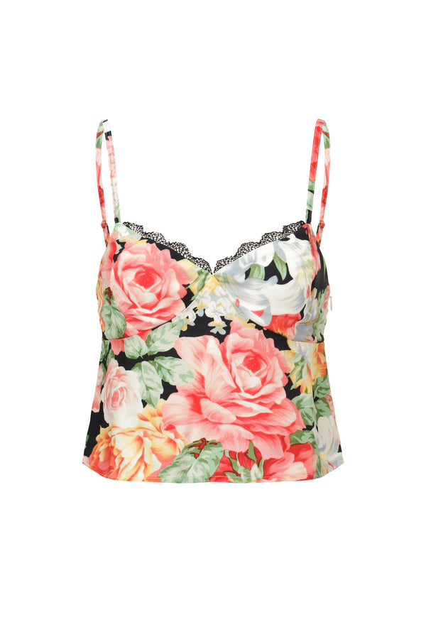Stretch-jersey Lace-trimmed Camisole Bloom