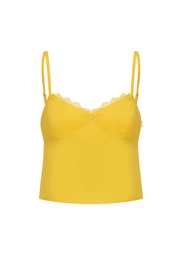 Stretch-jersey Lace-trimmed Camisole Mango