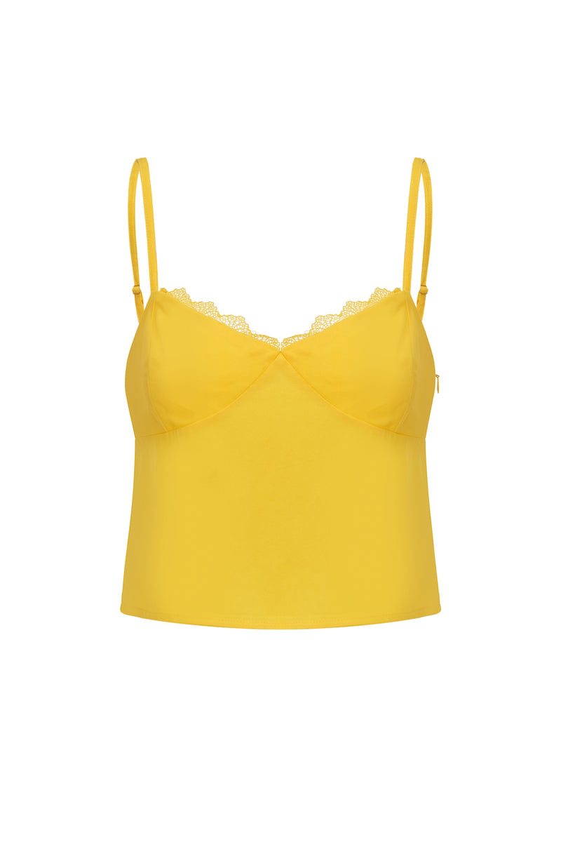 Stretch-jersey Lace-trimmed Camisole Mango
