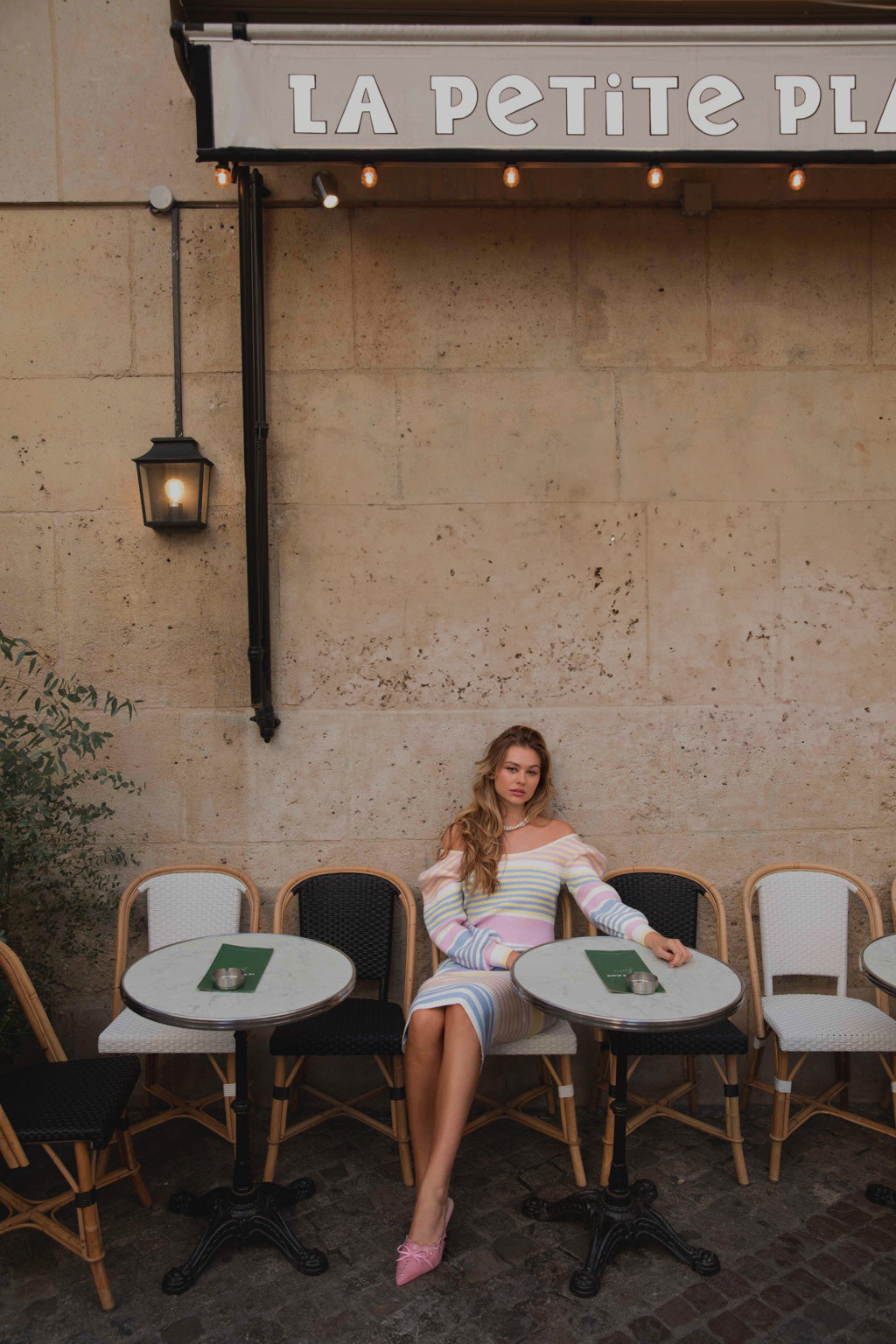 Almost Perfect Knit Dress - Pastel Stripes