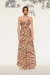 Zebra Silk Dress
