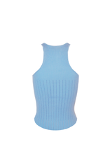 Perforated Tank Top Sky Blue 