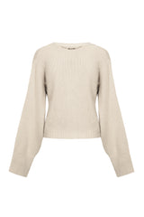 Pure Cashmere Oversize Cardigan in Sand
