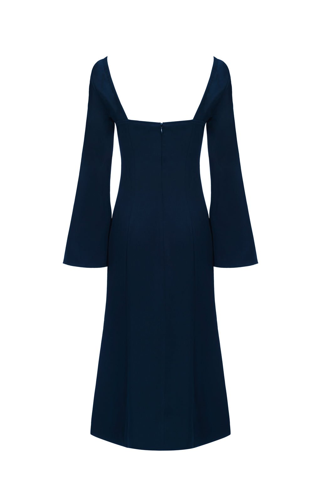 Clearance | Robe Midi Quasi-Dénudée - Bleu Marine