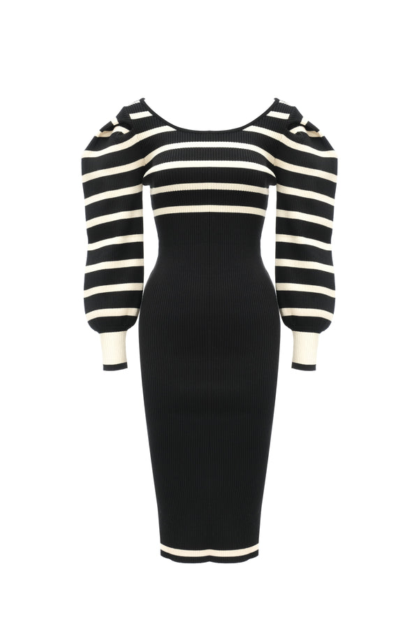 Almost Perfect Knit Dress Stripes