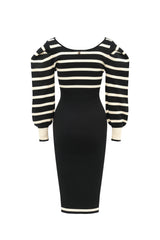 Almost Perfect Knit Dress Stripes